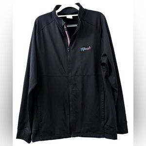 Levelwear NBA Miami Heat Viceversa Nitro Full Zip Jacket Men’s Large Black